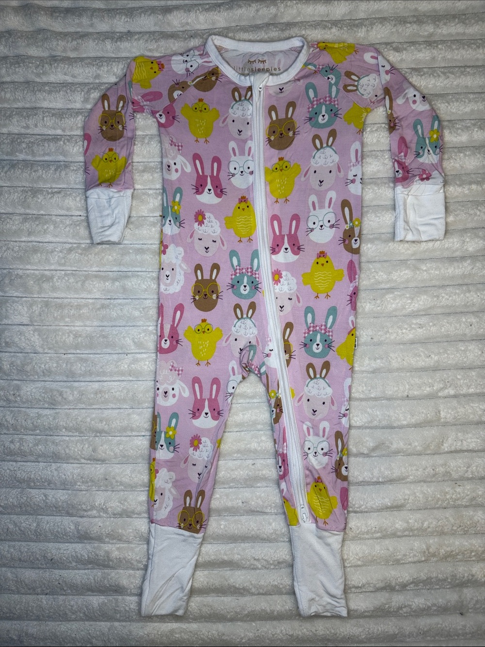 Little Sleepies Pink Pastel Parade Zippy